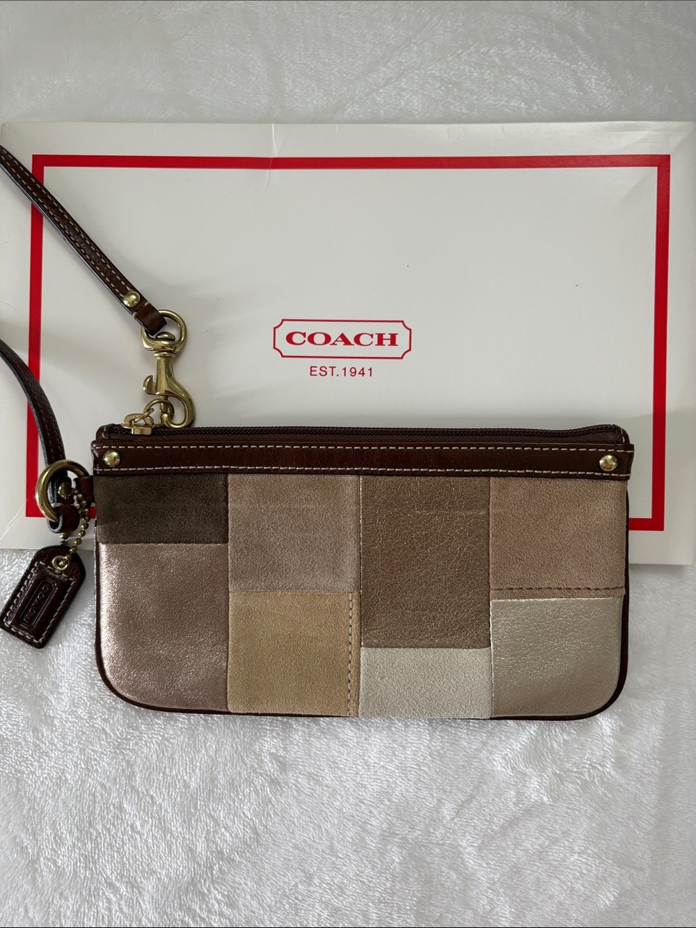 Coach Patchwork Wristlet